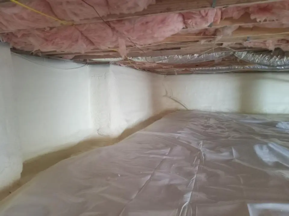 Crawl space encapsulation with closed-cell spray foam for Attic Insulation in Five Corners